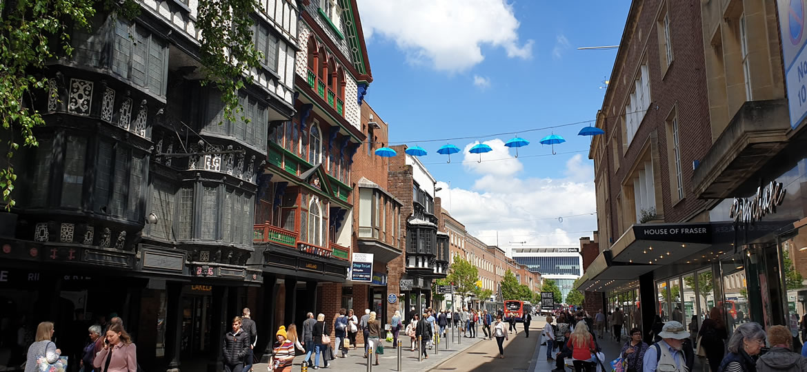 Exeter High Street Is Close To Our School